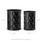 Glitzhome® Multifunctional Embossed Honeycomb Texture Metal Garden Stool Set